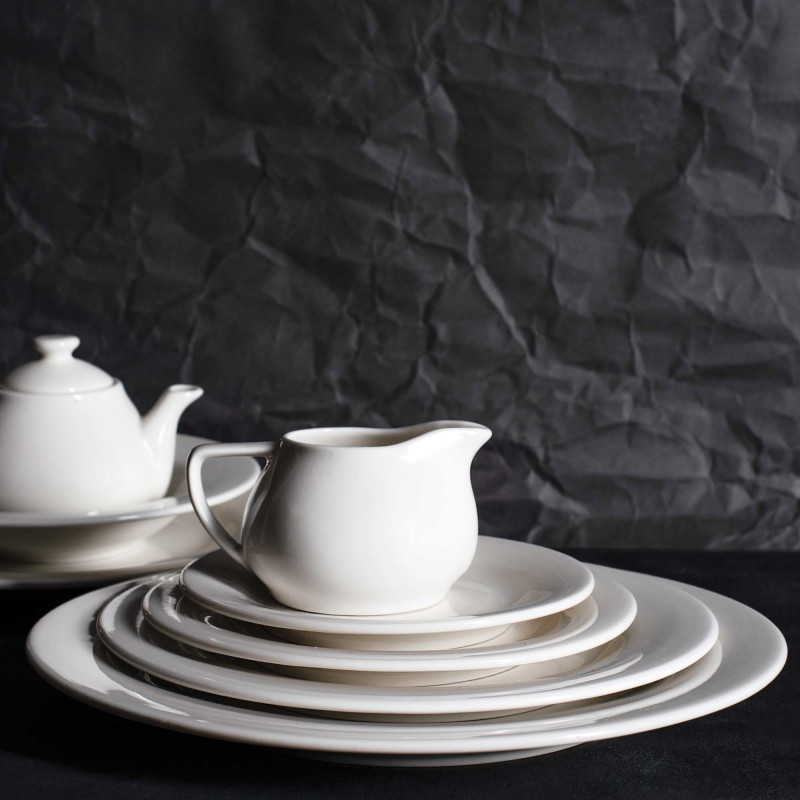 Plat ovale Dove - 330x240mm - Lot de 6 - Finedine  au meilleur prix sur Restock CHR