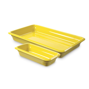Conteneur en porcelaine GN1/2 jaune - Finedine  au meilleur prix sur Restock CHR
