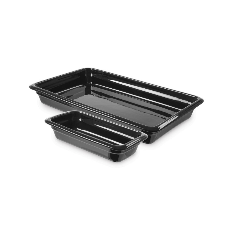 Conteneur en porcelaine GN1/1 noir - Finedine  au meilleur prix sur Restock CHR