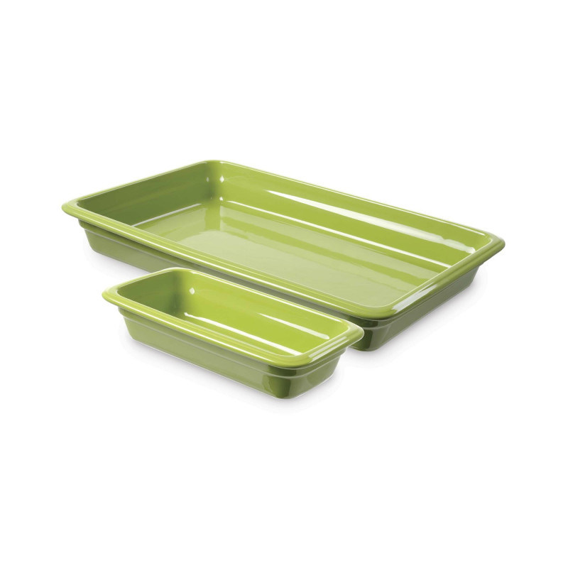Conteneur en porcelaine GN1/2 vert - Finedine  au meilleur prix sur Restock CHR