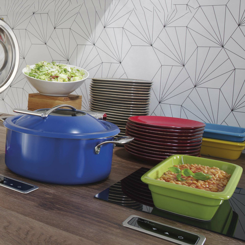 Conteneur en porcelaine GN1/2 vert - Finedine  au meilleur prix sur Restock CHR