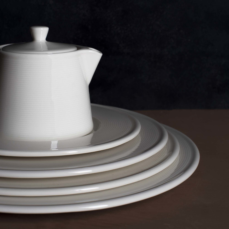 Plat ovale Line - 250 mm - Lot de 6 - Finedine  au meilleur prix sur Restock CHR