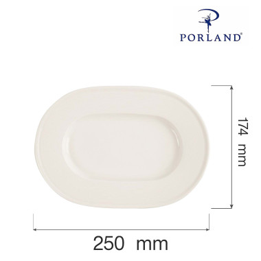 Plat ovale Line - 250 mm - Lot de 6 - Finedine  au meilleur prix sur Restock CHR