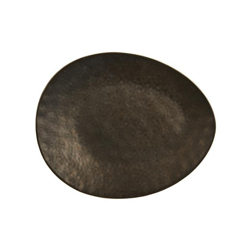 Plat ovale en carbone - 350x285mm - Finedine  au meilleur prix sur Restock CHR