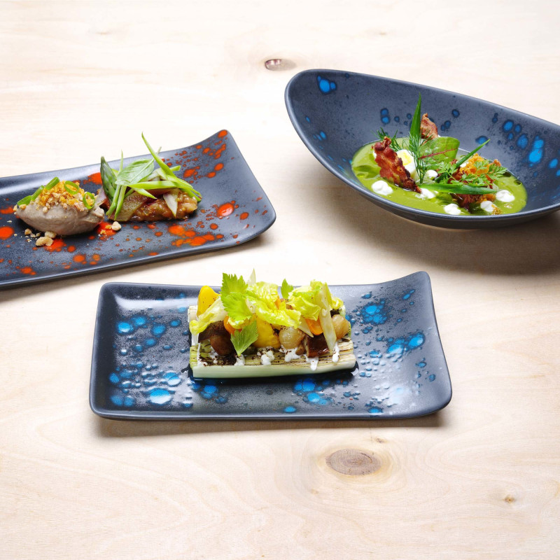Plat de service Flora - 215x180mm - Finedine  au meilleur prix sur Restock CHR