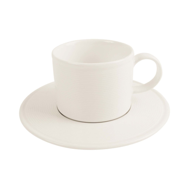 Tasse et soucoupe 150 mm lot de 6 - Finedine  au meilleur prix sur Restock CHR