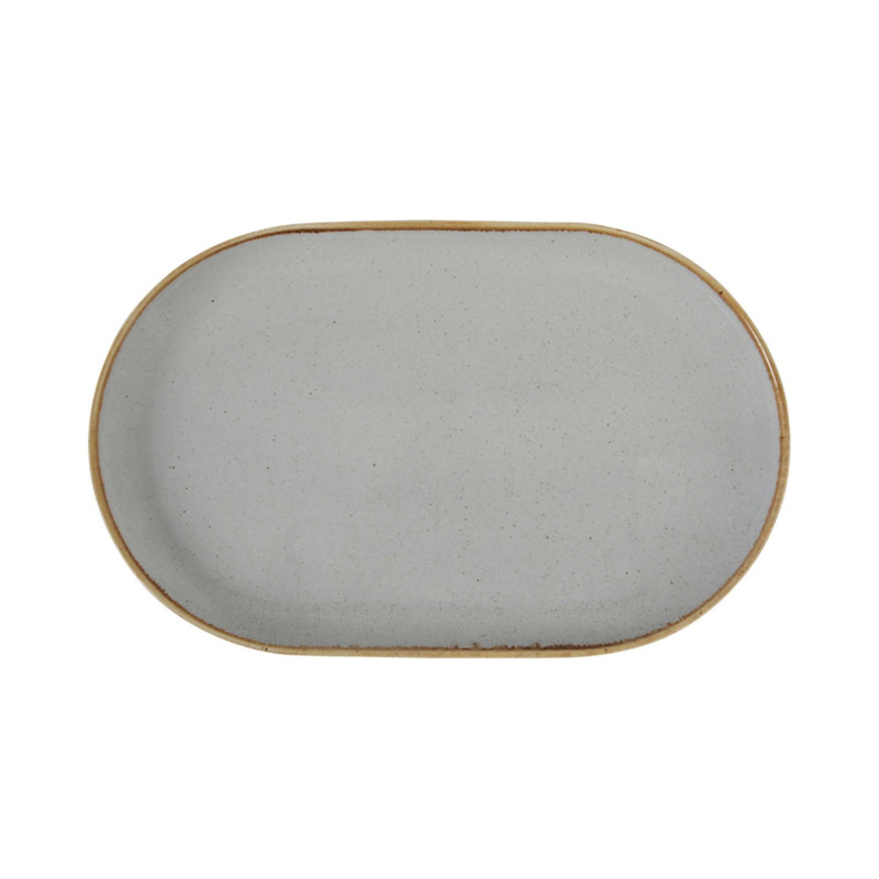 Plateau ovale cendré - 300x150mm - Finedine  au meilleur prix sur Restock CHR