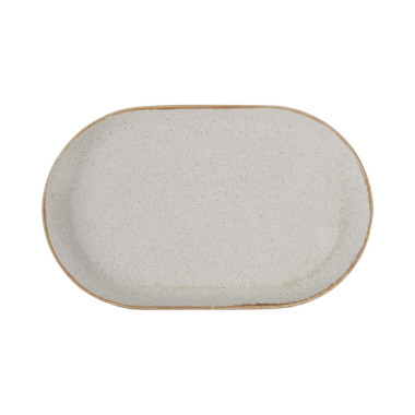 Plat ovale en sable - 320x200 mm - Finedine  au meilleur prix sur Restock CHR