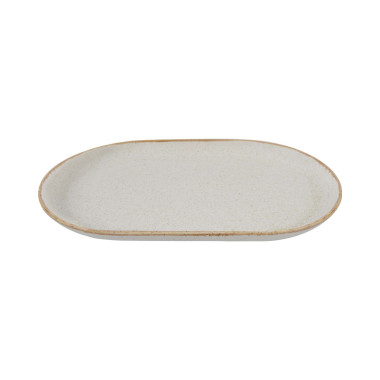 Plat ovale en sable - 320x200 mm - Finedine  au meilleur prix sur Restock CHR