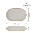 Plat ovale en sable - 320x200 mm - Finedine  au meilleur prix sur Restock CHR