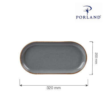 Plat ovale en pierre - 320x200mm - Finedine  au meilleur prix sur Restock CHR