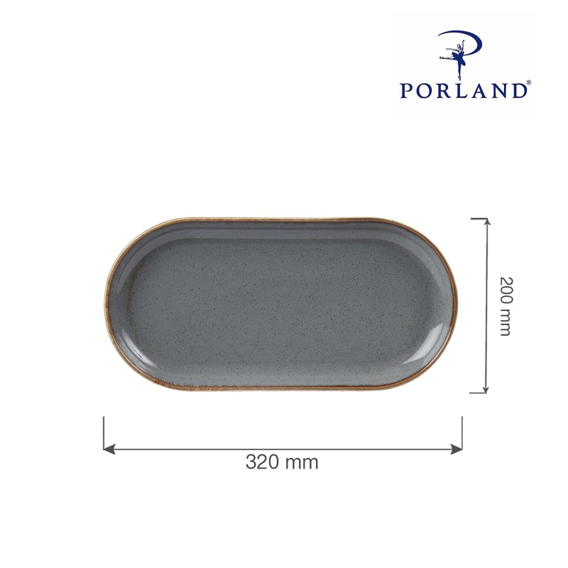 Plat ovale en pierre - 320x200mm - Finedine  au meilleur prix sur Restock CHR
