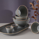 Plat ovale en pierre - 320x200mm - Finedine  au meilleur prix sur Restock CHR