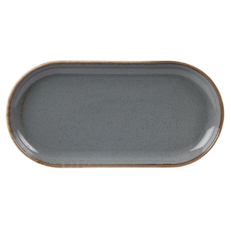 Plat ovale en pierre - 300x150mm - Finedine  au meilleur prix sur Restock CHR