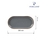 Plat ovale en pierre - 300x150mm - Finedine  au meilleur prix sur Restock CHR