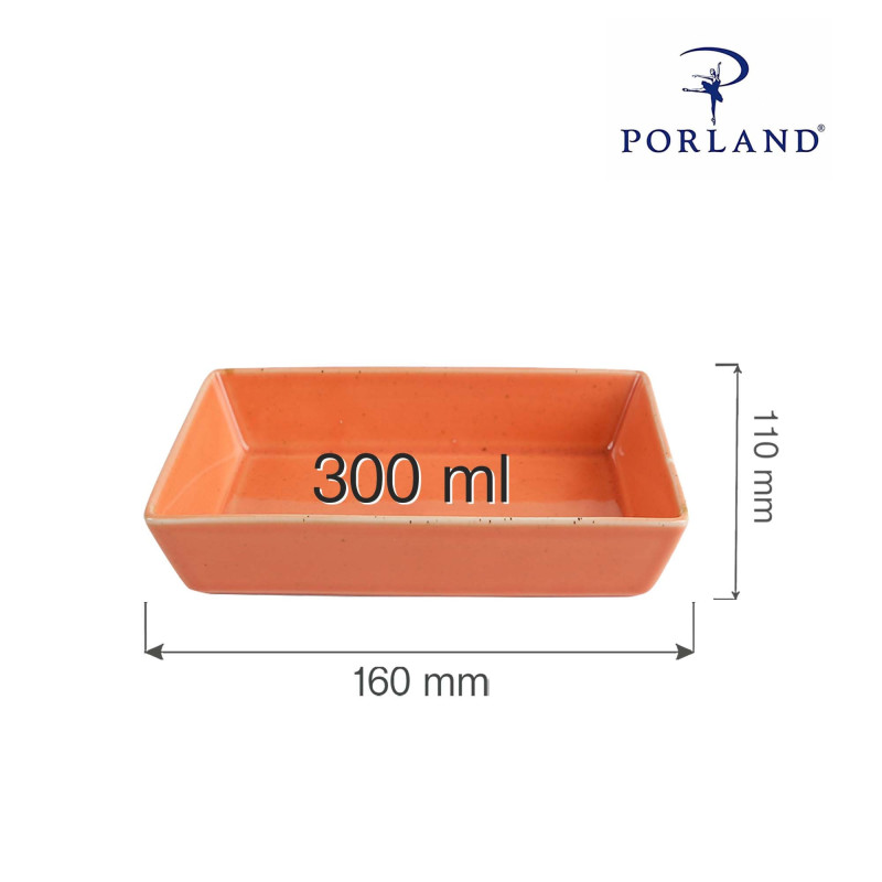Plat ambre - 160x110mm - Finedine  au meilleur prix sur Restock CHR