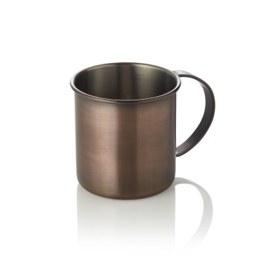 Acier inox chrome-nickel, PVD Gobelet Moscow Mule 0,45 ltr 9 cm H 9 cm antique inox PVD (x2) professionnel - Was Germany  au mei