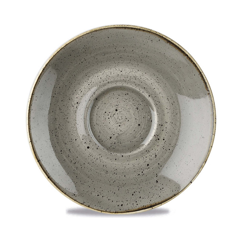Soucoupe en grès Grey pour espresso - 118 mm - Finedine  au meilleur prix sur Restock CHR
