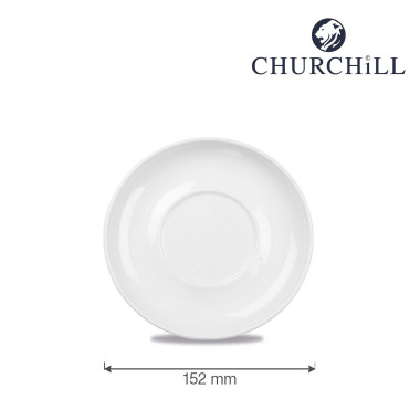 Sous-tasse à thé compacte blanche - 152 mm - Finedine  au meilleur prix sur Restock CHR