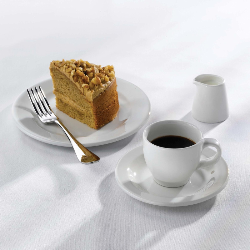 Sous-tasse à thé compacte blanche - 152 mm - Finedine  au meilleur prix sur Restock CHR