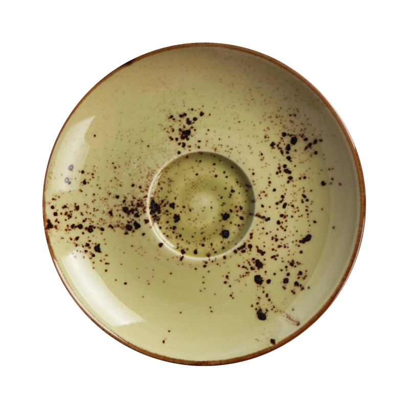 Sous-tasse cappuccino Olive - 160 mm - Finedine  au meilleur prix sur Restock CHR