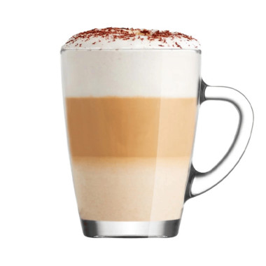 Mug à café en verre LAV Vega avec poignée - 10 -25 oz 250 ml - Lot de 6 - Finedine  au meilleur prix sur Restock CHR