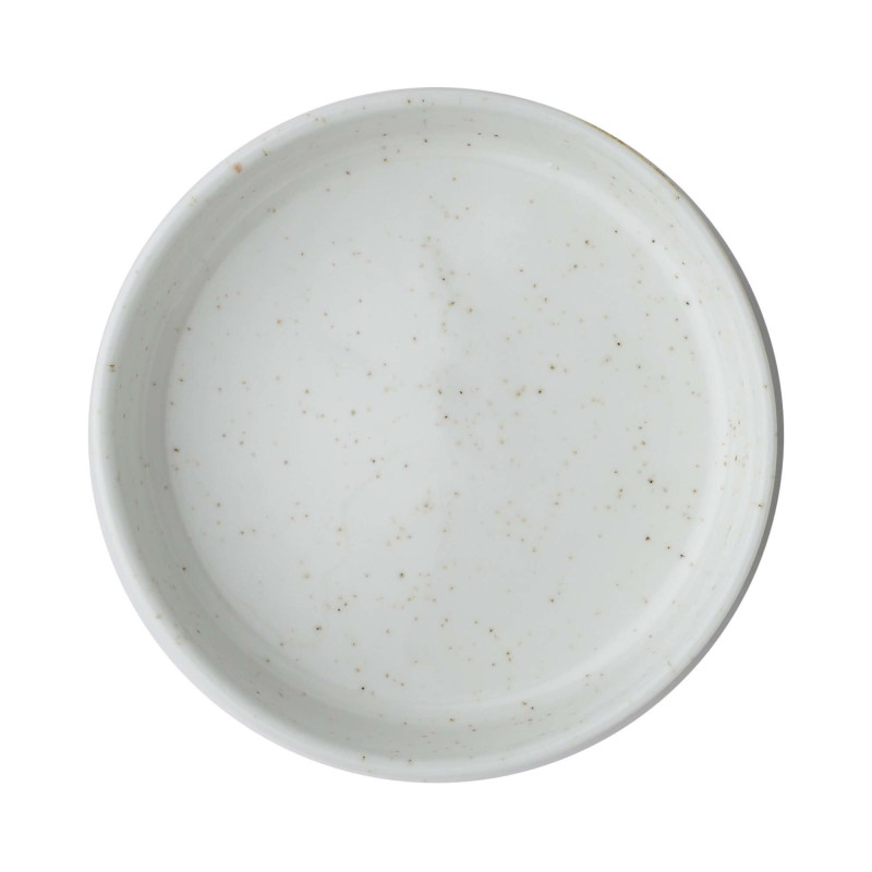 Plat latéral blanc Nourish en orge - 120 mm - Lot de 12 - Finedine  au meilleur prix sur Restock CHR
