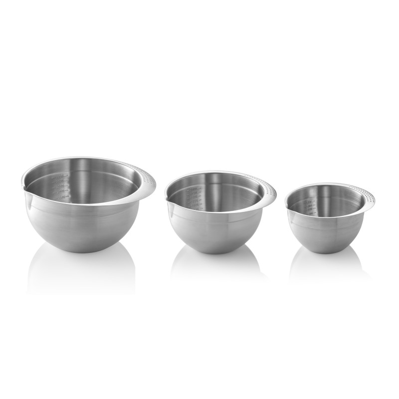 Acier inox 18/8 Bols mélangeurs 0,95/2,0/3,5 ltr inox 18/8 professionnel - Was Germany  au meilleur prix sur Restock CHR