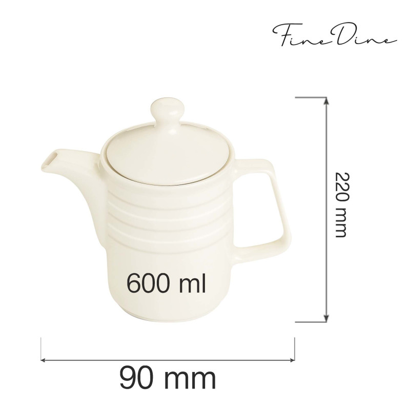 Théière Perla - 600 ml - Finedine  au meilleur prix sur Restock CHR
