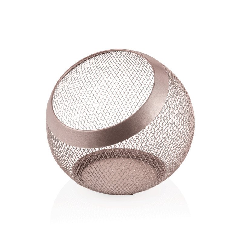 Métal, Thermolaqué Corbeille 24 cm H 24 cm rosé gold revêtu poudre métal MOON professionnel - Was Germany  au meilleur prix sur 
