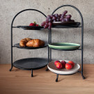 Acier Support de service 3 niveaux 46,5 x 28 cm noir revêtu poudre acier professionnel - Was Germany  au meilleur prix sur Resto
