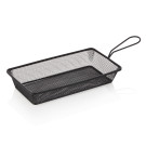 Acier inox chrome-nickel Panier de service et friture rectangulaire 28 x 16 cm H 5 cm noir professionnel - Was Germany  au meill