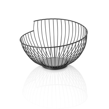 Métal, Thermolaqué Corbeille 28 cm H 16,5 cm noir revêtu poudre métal professionnel - Was Germany  au meilleur prix sur Restock 
