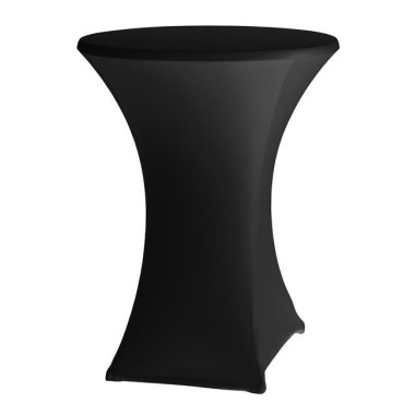 Housse de table basique - noire - Ø 800-850x(H)1050-1150mm - Finedine  au meilleur prix sur Restock CHR
