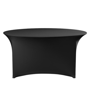 Housse de table ronde symposium - noire - Ø 150x(H)76mm - Finedine  au meilleur prix sur Restock CHR