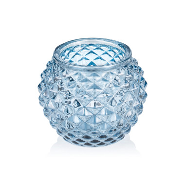 Verre Bougeoir Ball Steel Blue 7,5 cm verre YUYU professionnel - Was Germany  au meilleur prix sur Restock CHR