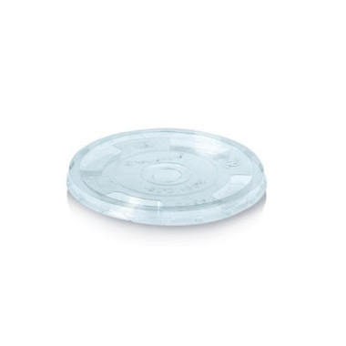 Couvercle jetable en PLA de 10 cm de diamètre avec trou pour Paille jetable - 50 pièces - Ecobioshopping  au meilleur prix sur R