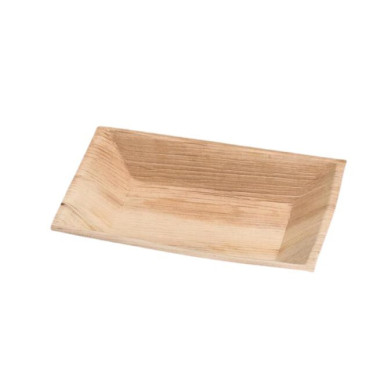 Assiette jetable 17x12 cm en feuille de palmier - 25 pièces - Ecobioshopping  au meilleur prix sur Restock CHR