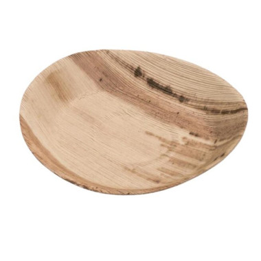 Assiette jetable ronde de 22 cm en feuille de palmier - 25 pièces - Ecobioshopping  au meilleur prix sur Restock CHR