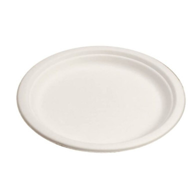 Assiette jetable plate 26 cm en cellulose - 50 pièces - Ecobioshopping  au meilleur prix sur Restock CHR