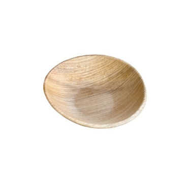 Mini assiette jetable Finger Food 9,5 cm en feuille de palmier - 25 pièces - Ecobioshopping  au meilleur prix sur Restock CHR