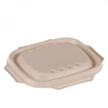 Couvercle jetable rectangulaire Nature en pulpe de cellulose - 125 pièces - Ecobioshopping  au meilleur prix sur Restock CHR