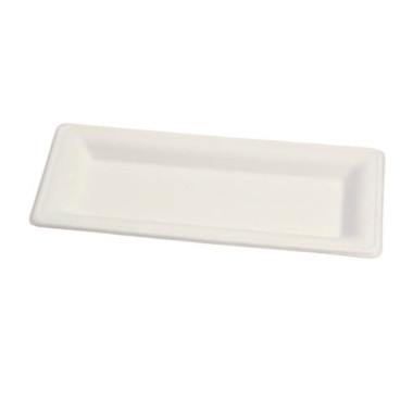 Assiette jetable Élégance 26x13 cm en cellulose - 50 pièces - Ecobioshopping  au meilleur prix sur Restock CHR