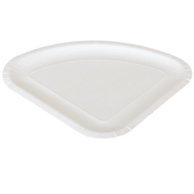 Assiette jetable en carton pour pizza 1/4 - 100 pièces - Ecobioshopping  au meilleur prix sur Restock CHR