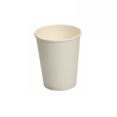 Verre jetable blanc 300 ml - 50 pièces - Ecobioshopping  au meilleur prix sur Restock CHR