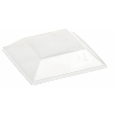 Couvercle jetable pyramide 16x16 cm en PLA - 400 pièces - Ecobioshopping  au meilleur prix sur Restock CHR
