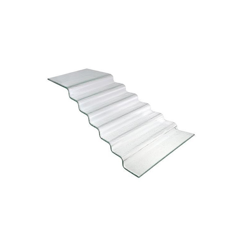 Escalier à buffet transparent en verre Vetro sept niveaux - 680x(H)200mm - Finedine  au meilleur prix sur Restock CHR