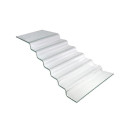 Escalier à buffet transparent en verre Vetro sept niveaux - 680x(H)200mm - Finedine  au meilleur prix sur Restock CHR