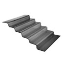 Escalier de buffet en verre noir Vetro à six niveaux - 600x455x(H)240mm - Finedine  au meilleur prix sur Restock CHR