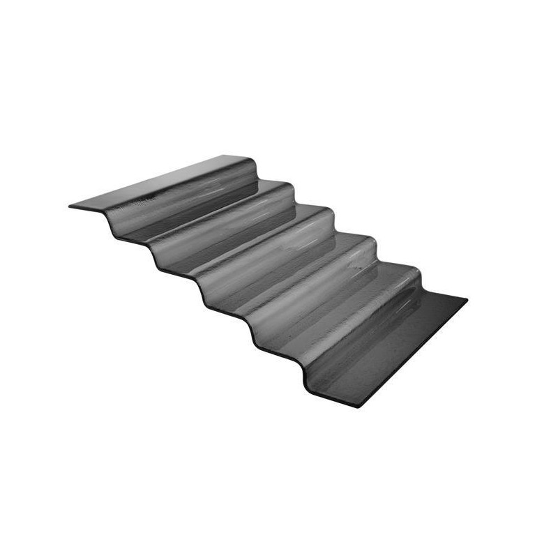 Escalier de buffet en verre noir Vetro à six niveaux - 600x455x(H)240mm - Finedine  au meilleur prix sur Restock CHR
